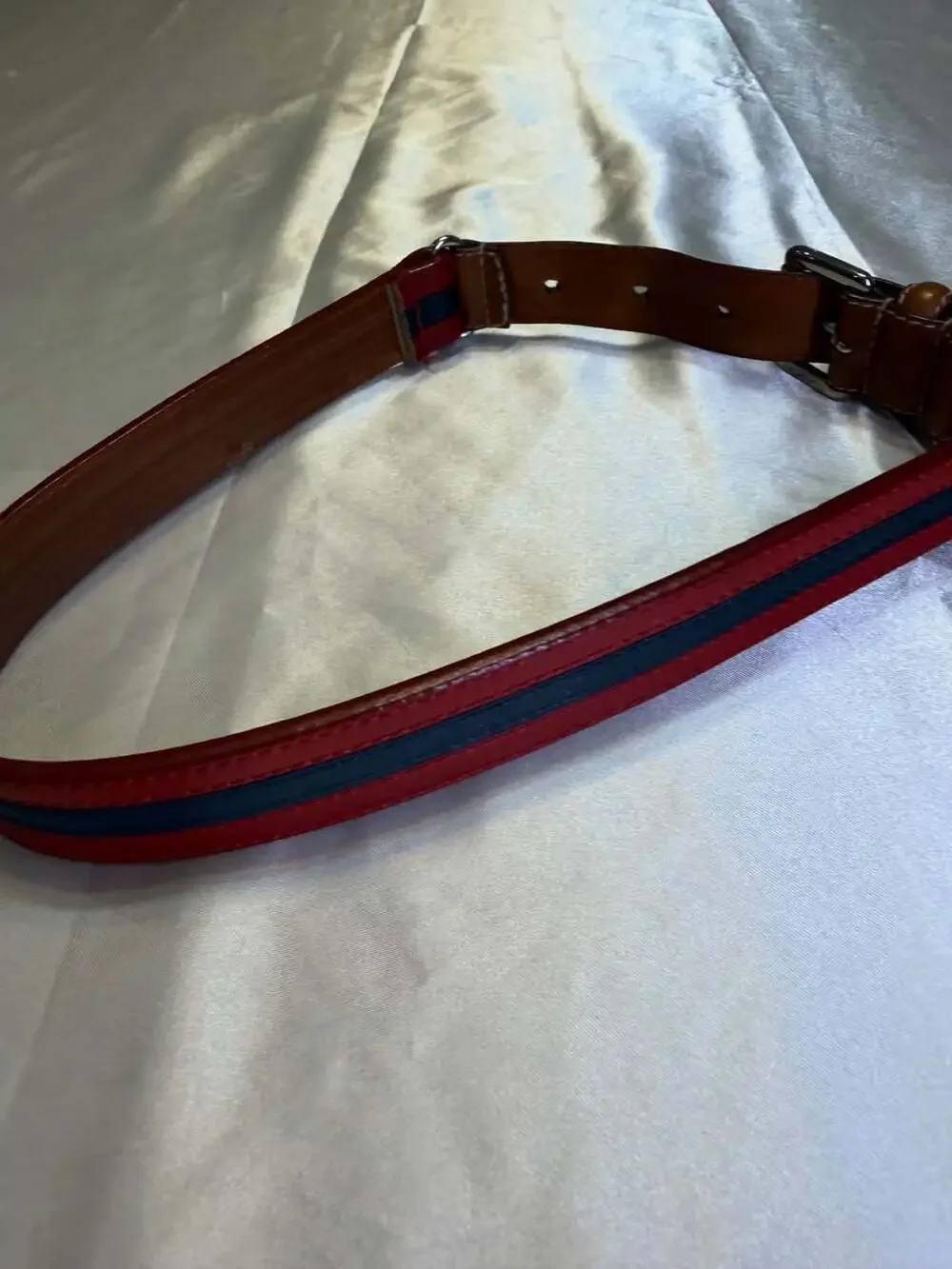 Coach Red Leather Dog Collar Size XL